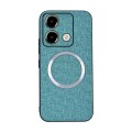For Xiaomi Redmi Note 13 5G CD Magsafe Magnetic Cloth Texture Phone Case(Light Green)