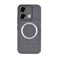 For Xiaomi Redmi Note 13 5G CD Magsafe Magnetic Cloth Texture Phone Case(Grey)