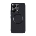 For Xiaomi Redmi Note 13 Pro 4G CD Magsafe Magnetic Cloth Texture Phone Case(Black)