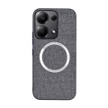 For Xiaomi Redmi Note 13 Pro 4G CD Magsafe Magnetic Cloth Texture Phone Case(Grey)