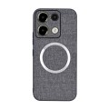 For Xiaomi Redmi Note 13 Pro 5G CD Magsafe Magnetic Cloth Texture Phone Case(Grey)