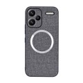 For Xiaomi Redmi Note 13 Pro+ CD Magsafe Magnetic Cloth Texture Phone Case(Grey)