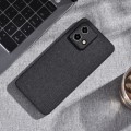 For Motorola Edge 40 Neo Cloth Texture PU + TPU Phone Case(Black)