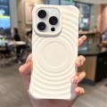 For iPhone 15 Pro Max Ring Texture TPU Phone Case(White)
