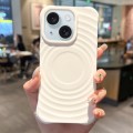 For iPhone 15 Plus Ring Texture TPU Phone Case(White)