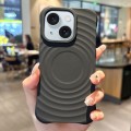 For iPhone 15 Ring Texture TPU Phone Case(Black)