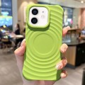 For iPhone 12 Ring Texture TPU Phone Case(Green)