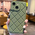 For iPhone 14 Plus Lambskin Texture Matte TPU Phone Case(Green)