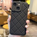 For iPhone 14 Lambskin Texture Matte TPU Phone Case(Black)