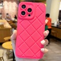 For iPhone 14 Pro Lambskin Texture Matte TPU Phone Case(Rose Red)