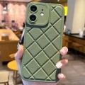 For iPhone 11 Lambskin Texture Matte TPU Phone Case(Green)