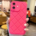 For iPhone 11 Lambskin Texture Matte TPU Phone Case(Rose Red)