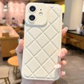 For iPhone 11 Lambskin Texture Matte TPU Phone Case(White)