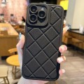For iPhone 11 Pro Lambskin Texture Matte TPU Phone Case(Black)