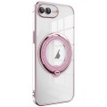 For iPhone 8 Plus / 7 Plus Electroplating MagSafe 360 Degree Rotation Holder Shockproof Phone Case(P