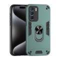 For Infinix Zero 5G 2023 Shockproof Metal Ring Holder Phone Case(Green)