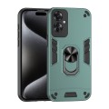 For OPPO Reno11 F Shockproof Metal Ring Holder Phone Case(Green)