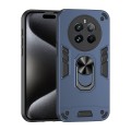 For Realme 12 Pro Shockproof Metal Ring Holder Phone Case(Blue)