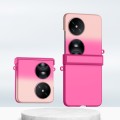 For Huawei Pocket 2 Three Parts Gradient Color Skin Feel PC Full Coverage Shockproof Phone Case(Rose