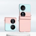 For Huawei Pocket 2 Three Parts Gradient Color Skin Feel PC Full Coverage Shockproof Phone Case(Pink