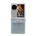 For OPPO Find N3 Flip Skin Feel PC Flash Paper Shockproof Phone Case(Blue Silver Gradient)