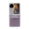 For OPPO Find N3 Flip Skin Feel PC Flash Paper Shockproof Phone Case(Purple Silver Gradient)