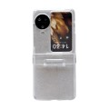 For OPPO Find N3 Flip Skin Feel PC Flash Paper Shockproof Phone Case(Silver)
