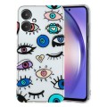 For Xiaomi Redmi 13C 4G Colorful Painting Pattern TPU Phone Case(Eye Monster)