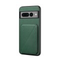 For Google Pixel 7 Pro D04 Calf Texture Dual Card Slot Holder Phone Case(Green)