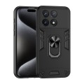 For Xiaomi Poco X6 Pro 5G Shockproof Metal Ring Holder Phone Case(Black)