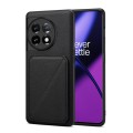 For OnePlus Ace 2 D04 Calf Texture Dual Card Slot Holder Phone Case(Black)