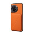 For OnePlus Ace 2 Pro D04 Calf Texture Dual Card Slot Holder Phone Case(Orange)