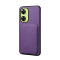 For OnePlus Nord CE 3 Lite D04 Calf Texture Dual Card Slot Holder Phone Case(Purple)