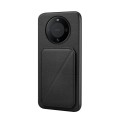 For Huawei Mate 60 D04 Calf Texture Dual Card Slot Holder Phone Case(Black)