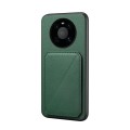 For Huawei Mate 40 D04 Calf Texture Dual Card Slot Holder Phone Case(Green)