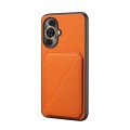 For Huawei nova 11 D04 Calf Texture Dual Card Slot Holder Phone Case(Orange)