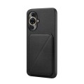 For Huawei nova 11 Pro / nova 11 Ultra D04 Calf Texture Dual Card Slot Holder Phone Case(Black)