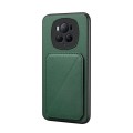 For Honor Magic6 Pro 5G D04 Calf Texture Dual Card Slot Holder Phone Case(Green)