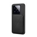 For Xiaomi 14 Pro D04 Calf Texture Dual Card Slot Holder Phone Case(Black)