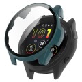 For Garmin Forerunner 165 / 165 Music PC + Tempered Film Integrated Watch Protective Case(Pine Green