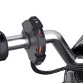 Faucet Type Motorcycle USB Fast + Waterproof Type-C Charging Socket(Black)
