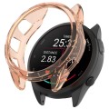 For Garmin Forerunner 165 / 165 Music Half Pack Hollow TPU Watch Protective Case(Transparent Pink)