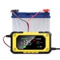 FOXSUR 7A 12V Car / Motorcycle Smart Battery Charger, Plug Type:EU Plug(Yellow)