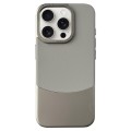 For iPhone 15 Pro Max Napa Texture PC + Leather Phone Case(Grey)