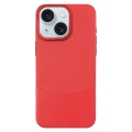 For iPhone 15 Plus Napa Texture PC + Leather Phone Case(Red)
