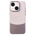 For iPhone 14 Plus Napa Texture PC + Leather Phone Case(Pink)