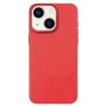 For iPhone 14 Plus Napa Texture PC + Leather Phone Case(Red)