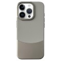 For iPhone 14 Pro Napa Texture PC + Leather Phone Case(Grey)