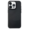 For iPhone 14 Pro Max Napa Texture PC + Leather Phone Case(Black)