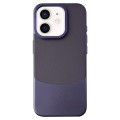 For iPhone 11 Napa Texture PC + Leather Phone Case(Dark Purple)